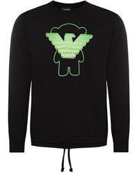 Emporio Armani - Long-Sleeved Round-Neck Sweater - Lyst
