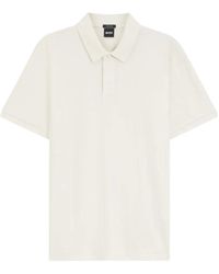BOSS - Geometric-Jacquard Polo Shirt - Lyst