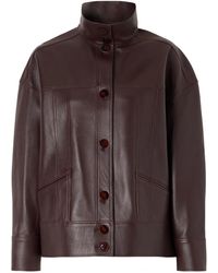Galvan London - Cropped Leather Jacket - Lyst