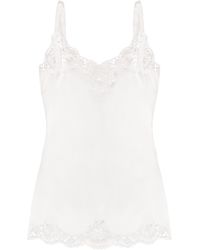 Dolce & Gabbana - Lace-Trim Spaghetti Strap Cami Top - Lyst