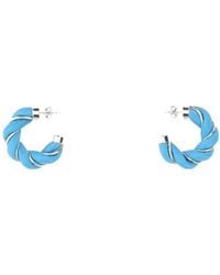 Bottega Veneta - Twist Hoop Earrings - Lyst
