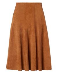 Stouls - Sabrina Suede Midi Skirt - Lyst