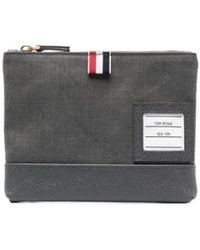 Thom Browne - Super 120's Twill Zip Pouch - Lyst