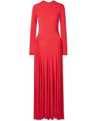 TOVE - Orea Gathered Stretch-Jersey Maxi Dress - Lyst