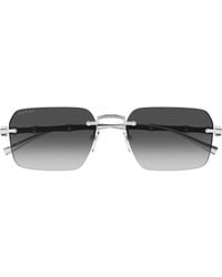 Gucci - Eyewear Frameless Rectangular Sunglasses - Lyst