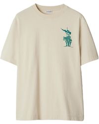 Burberry - Ekd Motif Crewneck T-Shirt - Lyst