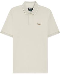 BOSS - Logo-Patch Polo Shirt - Lyst