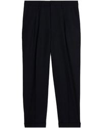 Ami Paris - Ami Pleated Turn-Up Brim Trousers - Lyst