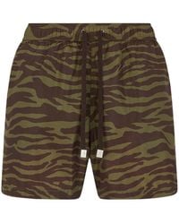 The Attico - The Zebra Printed Shorts - Lyst