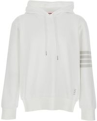 Thom Browne - Logo Patch Drawstring Hoodie - Lyst