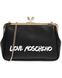 Moschino - Love Logo-Print Love Clutch Bag - Lyst