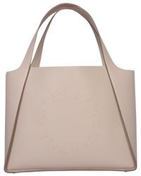 Stella McCartney - Logo Studded Open-Top Tote Bag - Lyst