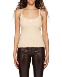 Courreges - Courrèges Reedition Ribbed Knit Top - Lyst