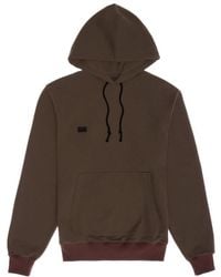 Helmut Lang - Logo Patch Drawstring Hoodie - Lyst