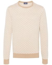 Drumohr - Geometric-Pattern Contrast-Detail Jumper - Lyst