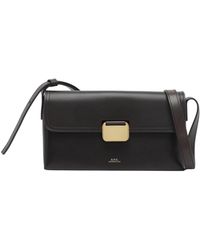 A.P.C. - Small Simone Leather Shoulder Bag - Lyst