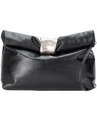 STAUD - Cuff Rolled Zipped Clutch Bag - Lyst
