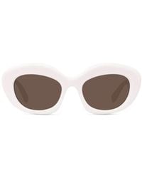 Loewe - Curvy Cat-Eye Frame Sunglasses - Lyst