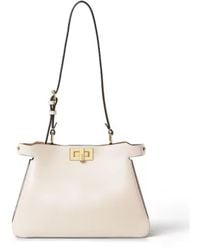 Fendi - Peekaboo Twist-Lock Small Shoulder Bag - Lyst