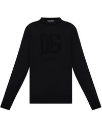 Dolce & Gabbana - Dg Logo Detailed Crewneck Jumper - Lyst