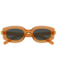 Gucci - Eyewear Oval Frame Sunglasses - Lyst