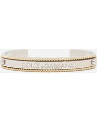 Dolce & Gabbana - Marina Logo-Engraved Cuff Bracelet - Lyst