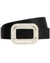 Roger Vivier - Pilgrim Satin Belt - Lyst