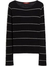 Max Mara - Studio Mstpedone Striped Knitted Jumper - Lyst