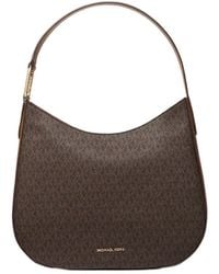 Michael Kors - Kensington Large Signature Logo Hobo Shoulder Bag - Lyst