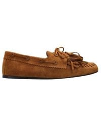 Isabel Marant - Fersi Fringed Moccasin Flat Shoes - Lyst