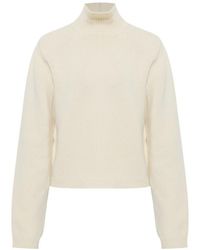 Rohe - Padded Shoulder Turtleneck Knitted Sweater - Lyst