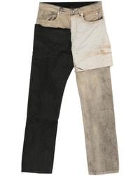 Rick Owens - Fog Cut Patchwork Jeans - Lyst