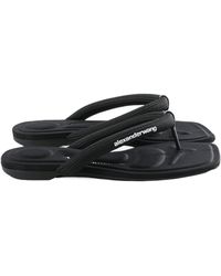 Alexander Wang - Logo Printed Jenna Thong Slippers - Lyst