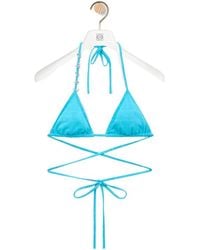 Loewe - Technical Jersey Bikini Top - Lyst