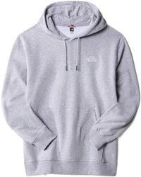 The North Face - Logo Embroidered Drawstring Hoodie - Lyst