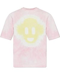 CASABLANCA - Floral Logo Printed T-Shirt - Lyst