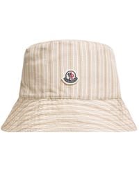 Moncler - Reversible Striped Cotton Bucket Hat - Lyst