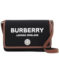 Burberry - Small Logo-Print Crossbody Bag - Lyst