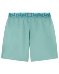 Versace - Greca Border Swim Shorts - Lyst