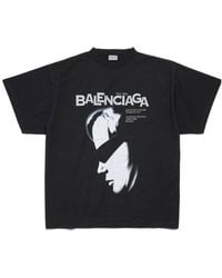 Balenciaga - Graphic Print Oversized T-Shirt - Lyst
