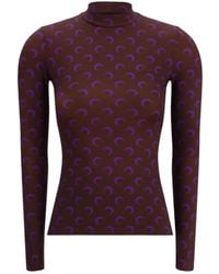 Marine Serre - Moon-Print High-Neck Top - Lyst