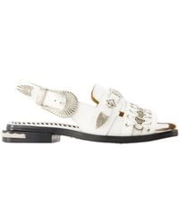 Toga - Buckled Slingback Sandals - Lyst
