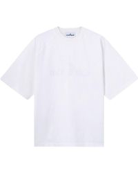 Stone Island - Oversized-Fit Short-Sleeve T-Shirt With Logo Embroidery - Lyst