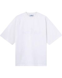 Stone Island - Oversized-Fit Short-Sleeve T-Shirt With Logo Embroidery - Lyst
