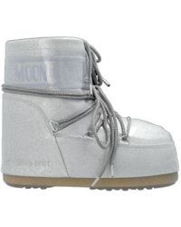 Moon Boot - Icon Low Glitter Lace-Up Boots - Lyst