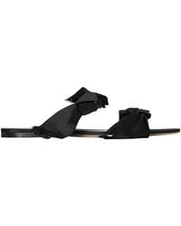 The Row - Vika Satin Knot Sandals - Lyst