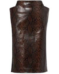 Stella McCartney - Snake-Effect Midi Skirt - Lyst