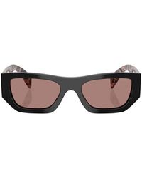 Prada - Eyewear Rectangular Frame Sunglasses - Lyst