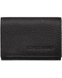 Longchamp - Compact Trifold Leather Wallet - Lyst