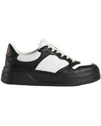 Gucci - Gg Embossed Lace-Up Sneakers - Lyst